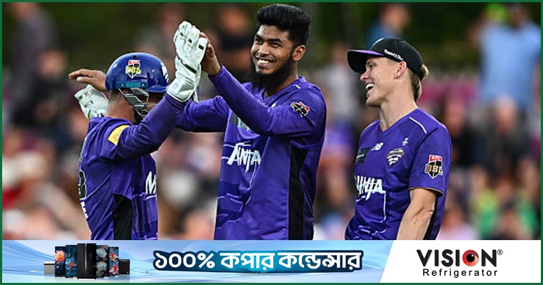 ব্যাটিংয়ে রিশাদের ক্যামিও, হোবার্টের পরাজয়